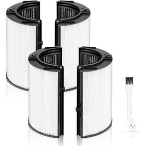 2 Pack 360 Combi Glass HEPA + Carbon Air Purifier Filter Compatible with Dyson HP04 TP07 TP06 HP06 TP04 TP7A PH02 PH01 PH03 PH04 PH3A HP09 TP09 HP07 HP10 TP10 HP4A HP7A DP04 Air Purifier, #965432-01