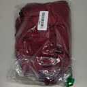 TSMNZMU Gothic Maxi Dresses for Women Dark Style Slim Long Dresses Long Flare Sleeve V-Neck Vintage Evening Dress (Small, Wine Red)