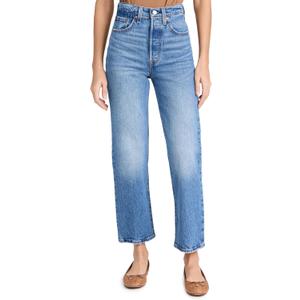 Levi's Women's Premium Ribcage Straight Ankle Jeans (28, Dance Around) Levi's Women's Premium Ribcage Straight Ankle Jeans (28, Dance Around)