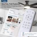 Amico 42 inch Smart Ceiling Fans with Lights, Small Low Profile Ceiling Fan, Remote/Alexa Voice Control, Flush Mount, Reversible DC Motor, 5 Blades, 6 Speeds, 3CCT, Dimmable, Noiseless, Bedroom, Black