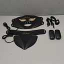 Red Light Therapy Mask Set, Led Mask Light Therapy for Face & Neck, Near-Infrared Light 850nm and Red Light 630nm, 5 Gears Energy Adjustment, Black