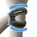 2 x Patella Knee Brace with Side Stabilizers for Men & Women, Adjustable Patellar Tendon Support Strap for Knee Pain, Knee Strap for Running, Meniscus Tear, Arthritis, Tendonitis, Injury Recovery (Black, One Size)