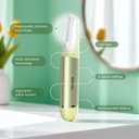 Sonic Dermaplane Razor for Women Face Beauty Face Epilator, Exfoliation & Peach Fuzz Facial Hair Removal for Women, Electric Face Razors Shaver Trimmer Anti-Aging 3 Speeds & 10 Refill Blades, Green