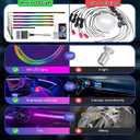 Acrylic 6 in 1 Car LED Lights Interior, RGB Ambient Lighting Car with 584 LEDs, 16 Million Colors, APP & Remote Control, Music Sync Interior Ca r Lights for Women Men