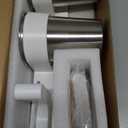 Hot Tools Organizer, Hair Tool Organizer Wall Mount Aluminum Alloy, Space-Saving Curling Iron Holder for Vanity & Bathroom with Stainless Steel Cups White CHOCHOYAH (Transparent)