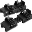 Nattork Adjustable Little Kids Ice Skates with Double Runner for Beginners Toddlers Ice Hockey Skates Strap Fastening Comfortable (Black)