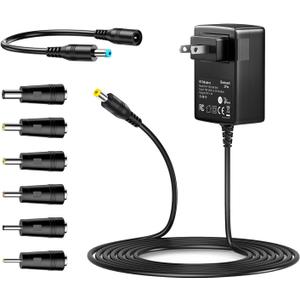 9V 3A 2.5A 2A 1A AC DC Power Adapter 27W 9V 3000mA 2500mA 2800mA Power Supply Cord Wall Charger for 9 Volt Electronics 3Amp Max