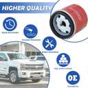 2 x Transmission Filter 29539579 Fits for Allison 1000 2000 2400 Series, Chevy Silverado 2500HD 3500HD GMC Sierra 2500HD 3500HD, Chevy Kodiak/GMC Topkick C4500 C5500, Replaces 29531007 29537268 (1 Pack)