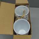 20 Pack 4.3 Inch Galvanized Metal Flower Vases Bulk Small Floral Flower Bucket Rustic Vintage Farmhouse Vases for Centerpiece Country Wedding Party Decor Western Home Table(White)