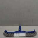 Pool Brush Head, 17" Pool Brushes for Cleaning Pool Walls, Curved Ends High-Efficiency Pool Scrub Brush, Premium Nylon Bristles Pool Brush with EZ Clip (Large)