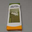 SAFELON 12 Pcs Baby Safety Cabinet Locks Childproof Drawer Locks with Screws, Kids Latch for Drawers and Cabinets, Works with Most Cabinets and Drawers.