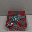 Tenceur 5 Pcs Christmas Gift Boxes Red Assorted Gift Square Boxes with Lids Velvet Gifts Box Birthday Gifts Box with Ribbon for Festival Christmas Birthday Weddings(Green)