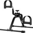 Pedal Exerciser Mini Exercise Bike Lightweight Portable Floor Peddler for Leg & Arm Workout