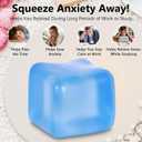 Squishy Ice Cube Fidget Toy, Sugar Ball Stress Cube for Kids Adults, Soft Squishies Stress Relief Sensory Toy for Autism, Classroom Prize Toy Party Favor