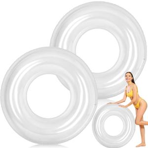 Inflatable Pool Floats for Women 41 Inch Swimming Pool Rings Summer Tubes for Floating Beach Pools Summer