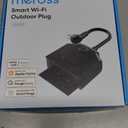 Outdoor Smart Plug, meross Outdoor Wi-Fi Outlet with 3 Independent Sockets Compatible with Apple Homekit, Alexa and SmartThings, Voice & Remote Control, Timer, 2.4 GHz only, Black