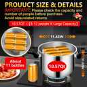 Stainless Steel Pressure Cooker10 quart Commercial Stove Top Pressure Cooker for canning, pressure cooke10+ quart, Compatible with Gas & Induction, Fast Cooking for large Meals, Dishwasher Safe,