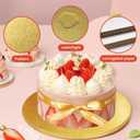 12 PCS 12 Inch Cake Drums Round, 1/2 Inch Thick Cake Boards, Four Colors: White, Gold, Black and Silver, Professional Quality Cardboards
