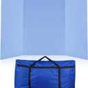 Paterr Trifold Poster Board with Storage Bag, Hook and Loop Fabric, Foldable 3 Panel Presentation Board for Science Fair and Exhibitions(Blue,72 x 36 Inch)