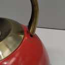 Tea Kettle, Stovetop Whistling Teapot, Stainless Steel, Red, 3.0Quart