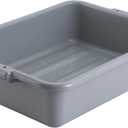 Winco Bus Box Dish Tub for Restaurants, 5", Gray