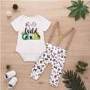 Baby Boys First Birthday Outfit Funny Bowtie One Year Old Cake Smash Pants Set (6-12 Months, Brown)