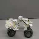 Oairse White Orchids Artificial Flowers Faux Orchid Arrangement with Black Glass Vase Set of 2 Real Touch Phalaenopsis Orchid Flowers Orchid Centerpiece for Dining Room Table