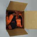 Pillow Cover, 18x18 Inch, Black & Orange