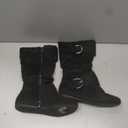 Forever Link Women's Klein-70 Closed Round Toe Buckle Slouch Flat Heel Mid-Calf Boot, Size: 8