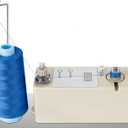 Automatic Bobbin Winder for Sewing, Portable Bobbin Winder Machine Electrical Fast with Thread Guide, Spool Stand, Mounting Plate for Domestic and Industrial Sewing Machines