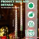 12 Pcs Christmas Tree Taper Candles Xmas Decor 10 Inch Tall Candles Set for Christmas Gift Xmas Dinner Party Table Decoration