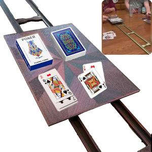 Game Glider for Cards Canasta Playing Card Tray Perfect for Card Game Playing Card Holder Night Fun Ideal Card Trays Slider for Playing Cards Easy to Assemble Enjoy Gaming, Red