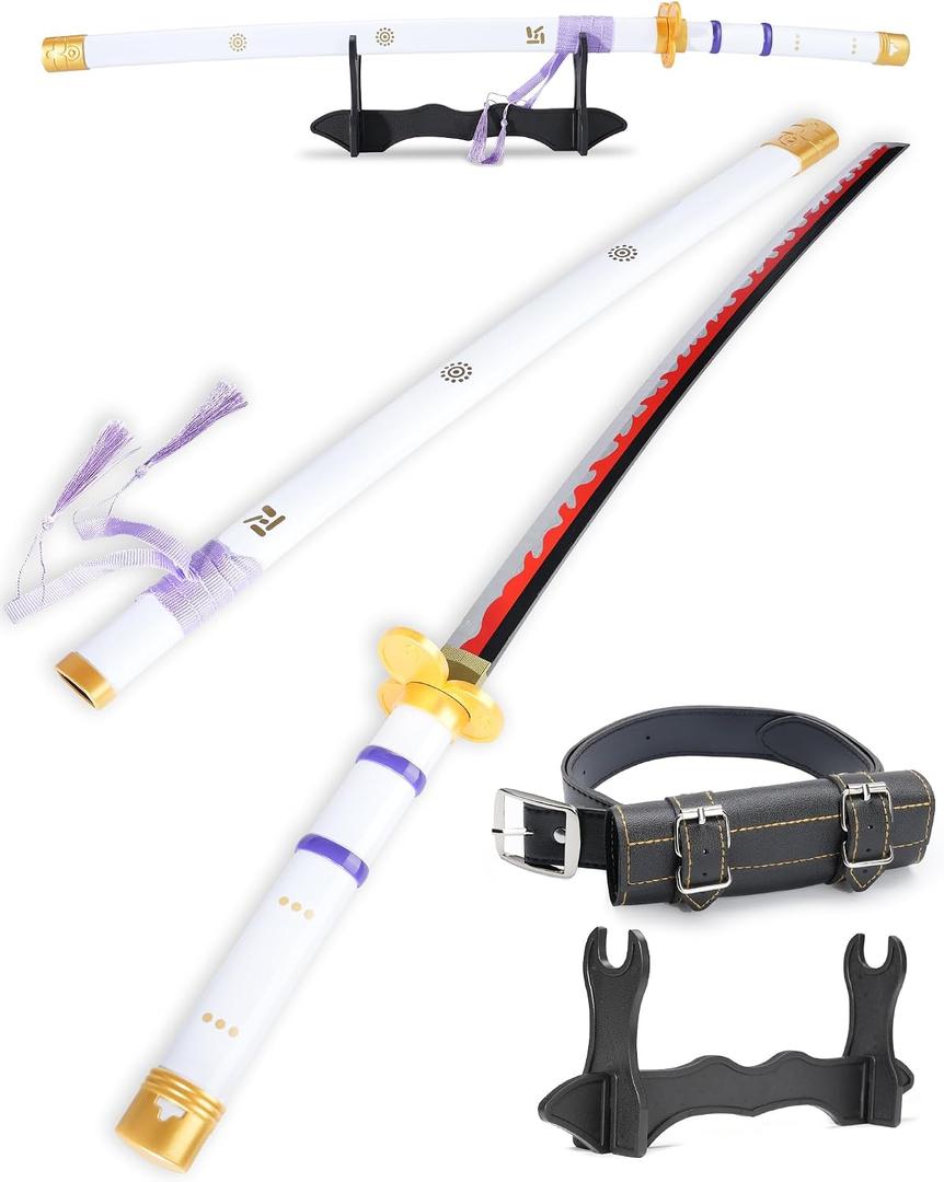 Cold Blade Katana Sword - 41 inches Katana Replica with Holster Belt and Display Stand - Sword with Authentic Design