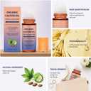 Organic Cold Pressed Castor Oil, Rose Quartz Roller Ball Bottle for Skin, Lashes & Eyebrows