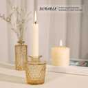 SUPMIND 24pcs Glass Bud Vase Set, Small Gold Amber Flower Vases for Centerpieces in Bulk, Mini Vintage Vase for Wedding, Home,Table Decoration
