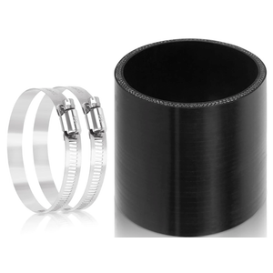 3inch (76mm) ID Straight Coupler Silicone Hose with 2Pcs tainless Steel T-Bolt Clamp for Turb