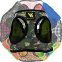 EcoBark Step in Dog Harness - Eco-Friendly Teacup Dog Harnesses for XXS, XS, and Small Dogs - Reflective and Adjustable Mini Body Halter Vest -Tiny Soft Mesh Toy Breed Harness Under 5 lbs (XXXS, Camo) (XXXS- 2 to 3 lbs- Chest up to 10 in (Pack of 1))
