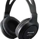 Panasonic Headphones, Lightweight Over the Ear Wired Headphones with Clear Sound and XBS for Extra Bass, Long Cord, 3.5mm Jack for Phones and Laptops – RPHT161K (Black)