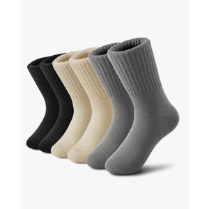 Boot Socks for Women Winter Wool Solid Thick Warm Socks Crew Socks Christmas Gift, Size: 5-11