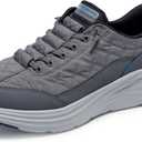 Skechers Men's Contour Foam Cozy Fit Hands Free Slip-in Sneaker, Charcoal/ Black, 11