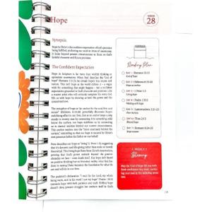 KBBYT The Bible In A Year: Spiral Bible Study Guide, 52-Week Bible Study Plan, A Yearlong Bible Study for Women (8.27 * 5.83inch)