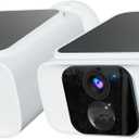 Solar Security Cameras Wireless Outdoor 4MP -2.4G&5G Solar Camera Outdoor Wireless, Cameras for Home Security with Integrated Solar Panel, Color Night Vision (White 2-pack)