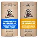Dr. Squatch Natural Deodorant for Men - Odor-Squatching Aluminum Free - Fresh Falls (2.65 oz, 2-Pack)