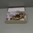 LISHAN Women's Stiletto High Heels Strappy Lace Up Sandals (8, Gold)