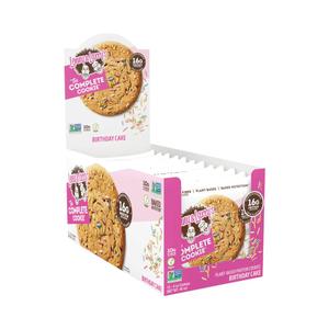 Lenny & Larrys - The Complete Cookie - Birthday Cake - 16g of Protein, 0g Trans Fat, No Soy, No Dairy, No Egg, 4 Oz (Pack of 12), BBD: JAN 27,2026