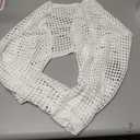 Women's Lightweight Crop Cardigan Crochet Knit Long Sleeve Bolero Shrug Sweater, Size XL
