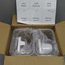 61OZ Laundry Detergent Dispenser Container, 2 Pack Liquid Laundry Dispenser, Plastic Detergent Dispensers for Laundry Powder/Fabric Softener with Labels/Tray, Clear