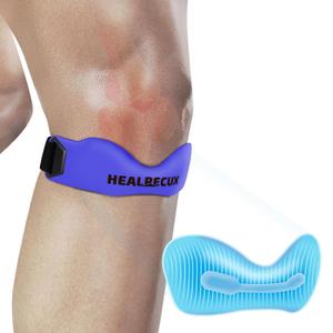 Healrecux Patella Band, Knee Strap Patella Tendon Support for Knee Pain & Tendonitis, Patella Stabilizer Knee Brace for Running, Basketball, Jumpers Knee, Tennis, Volleyball & Squats - Blue 1 Pack