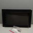 X-Large Aluminum Dog Door for Exterior, Cutout Size 14 1/ 2''W x 25 1/ 8''H, Heavy Duty Magnetic Double Flap for Extreme Weather, Energy-Efficient, Easy to Assemble, Lockable Panel Included, Black