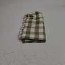 Softalker Checkered Tablecloth Square, Heavy Weight Linen Gingham Christmas Table Cloth with Tassel, Washable Wrinkle Free Buffalo Plaid Table Cover for Dining/Party/Home - 55 x 55 Inch, Sage